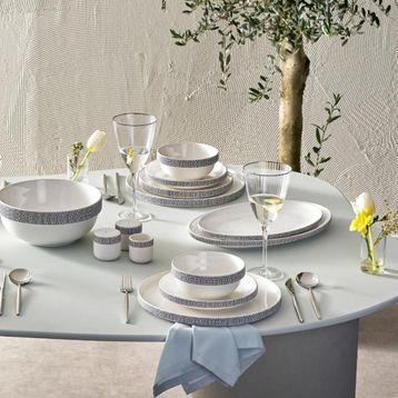 Karaca Streamline Fallon 59 Parça 12 Kişilik New Bone Yemek Takımı