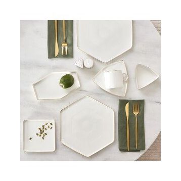 Karaca Streamline Geo Gold 28 Parça 6 Kişilik Kahvaltı Servis Takımı