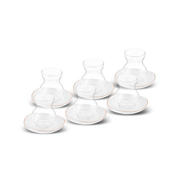 Karaca Streamline Middle 12 Parça 6 Kişilik 165 ml Cam Çay Seti