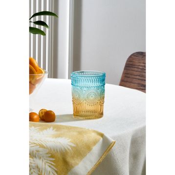 Karaca Sunflower 250 ml Mavi Sarı Su Bardağı