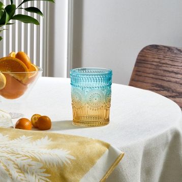 Karaca Sunflower 250 ml Mavi Sarı Su Bardağı