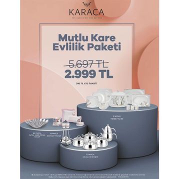 Karaca Süper Evlilik Paketi 2020 Çeyiz Seti