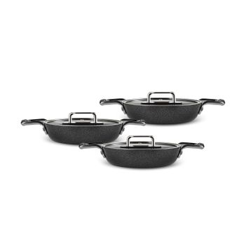 Karaca Swiss Crystal Mastermaid 6 Parça Set Shiny Black Sahan