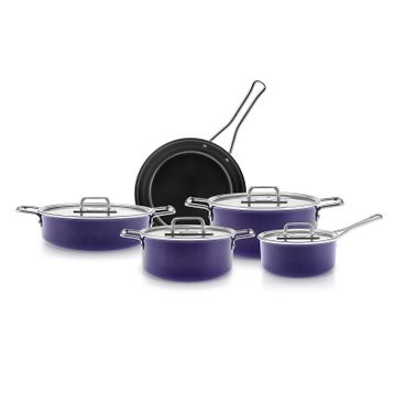 Karaca Swiss Crystal Mastermaid Crape Purple 9 Parça Tencere Seti