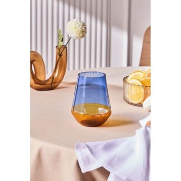 Karaca Taffy 540 ml Mavi Su Bardağı
