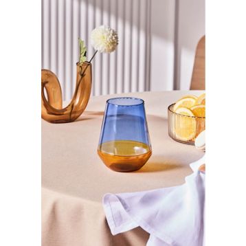 Karaca Taffy 540 ml Mavi Su Bardağı