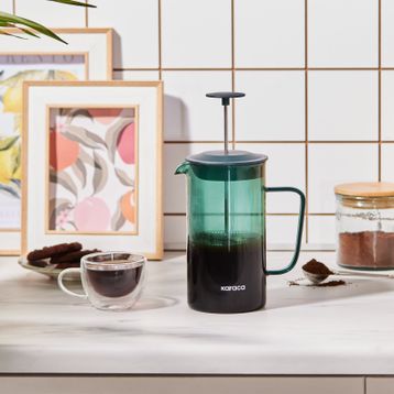 Karaca Valentina Borosilikat Cam 1000 ML Green French Press