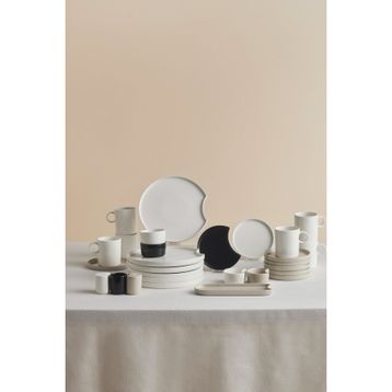 Karaca X Hussein Chalayan Forever Bone Poly 28 Parça 6 Kişilik Kahvaltı Takımı
