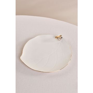 Karaca X Müge Anlı Gold Kuşlu 21 cm Pasta Tabağı