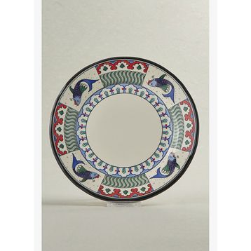 Karaca X Ömür Akkor İznik Balık 21 CM Pasta Tabağı