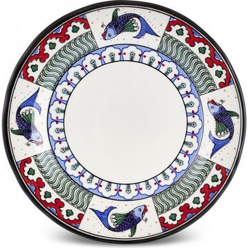 Karaca X Ömür Akkor İznik Balık 21 CM Pasta Tabağı
