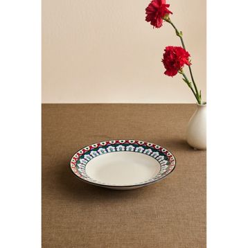Karaca X Ömür Akkor İznik Çini 23 cm Çukur Tabak