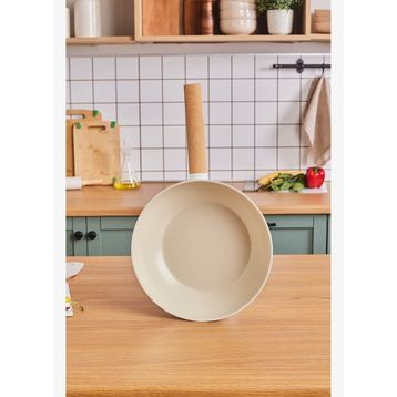 Karaca X Refika Swiss Crystal Almond Cream 28 cm Wok Tava