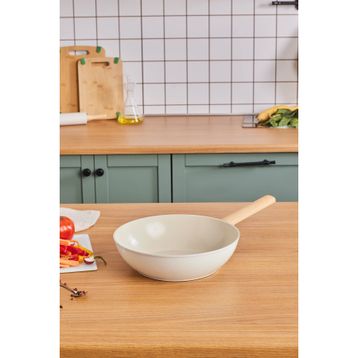 Karaca X Refika Swiss Crystal Almond Cream 28 cm Wok Tava