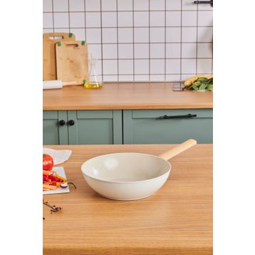 Karaca X Refika Swiss Crystal Almond Cream 28 cm Wok Tava