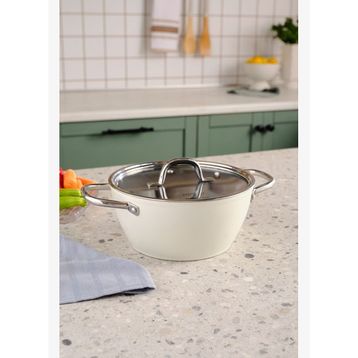 Karaca x Refika Swiss Crystal Creamy 20 CM Tencere