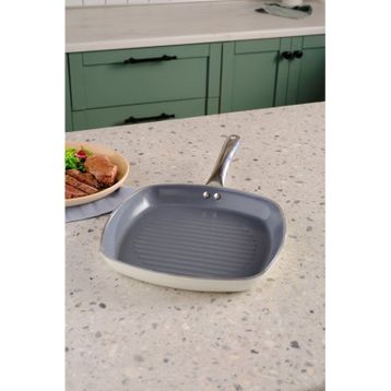 Karaca X Refika Swsss Crystal Creamy 28 cm Metal Grill Tava