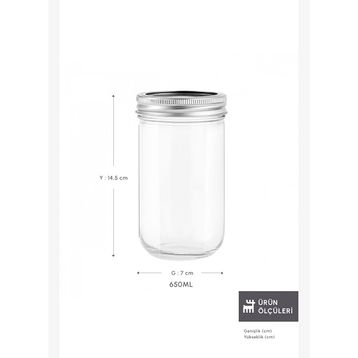 Karaca X Refika'dan 650 ML Boyunsuz Kavanoz