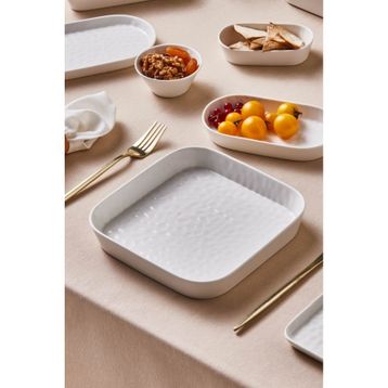Karaca X Refika'dan Beyaz 21 CM Çukur Tabak