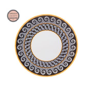 Karaca Zeugma Beyaz 25 cm Servis Tabağı