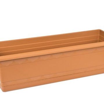 Karasu 514 20x60 cm 2 Adet Toprak Balkon Saksı