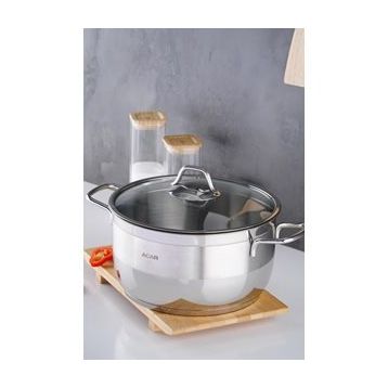 Karat Çelik 24 cm Derin Tencere