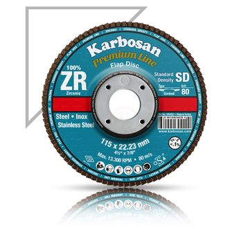 Karbosan 115 mm 40 Kum Konik Flap Disk