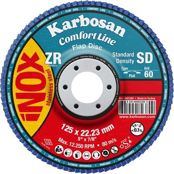 Karbosan 115 mm 40 Kum Konik Flap Disk