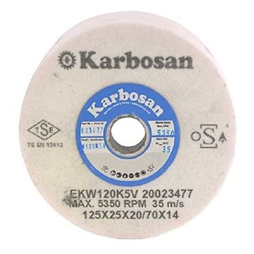 Karbosan 125 x 25 x 20 - 70 x 14 Hızar Makinesi İçi Çukur Bileme - Zımpara Taşı