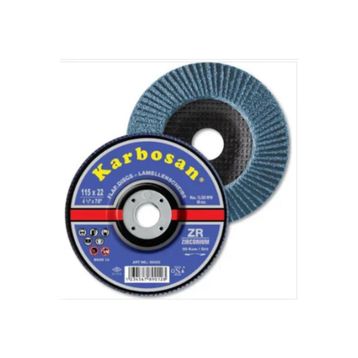 Karbosan Flap Disk 115X22 10'lu 60 Kum Zımpara