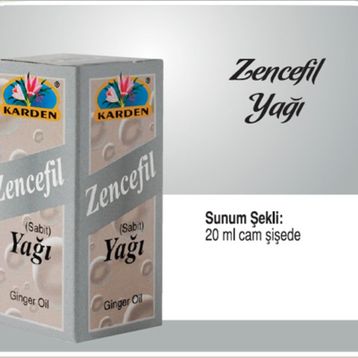 Karden 20 ml Zencefil Yağı