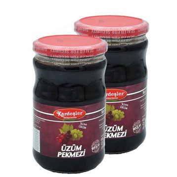 Kardeşler 800 gr x 2 Adet Üzüm Pekmezi Cam Kavanoz