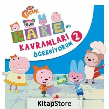 Kare İle Kavramları Öğreniyorum 2 Kollektif Erdem Yayınları
