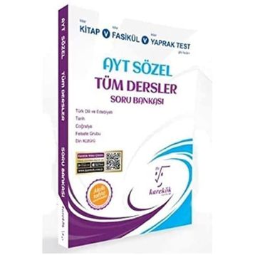 Karekök AYT Sözel Tüm Dersler Soru Bankası Yeni: Akıllı Tahta Uyumludur
