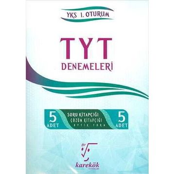 Karekök Yayıncılık Tyt Denemeleri 5li-Yks 1.Oturum - Kolektif