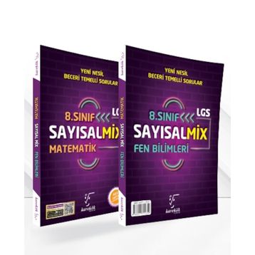 Karekök Yayınları 8. Sınıf LGS Sayısalmix Matematik Ve Fen Bilimleri Soru Bankası