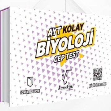 Karekök Yayınları AYT Kolay Biyoloji Cep Test