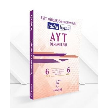 Karekök Yayınları AYT Öğrencileri İçin İddialısına 6 Eşit Ağırlık Denemeleri