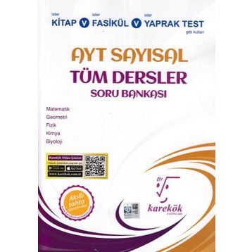 Karekök Yayınları AYT Sayısal Tüm Dersler Soru Bankası
