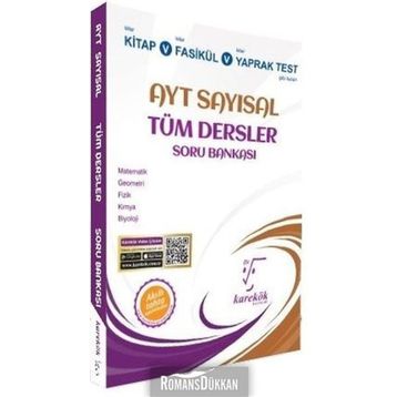 Karekök Yayınları AYT Sayısal Tüm Dersler Soru Bankası