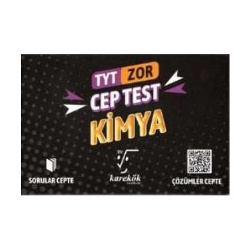 Karekök Yayınları Cep Test TYT Kimya Zor Soru Bankası