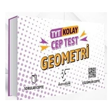 Karekök Yayınları Kitap TYT Kolay Geometri Cep Testi