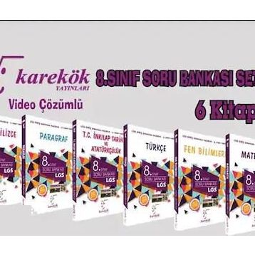 Karekök Yayınları LGS 8. Sınıf Soru Bankası Seti 6 Kitap