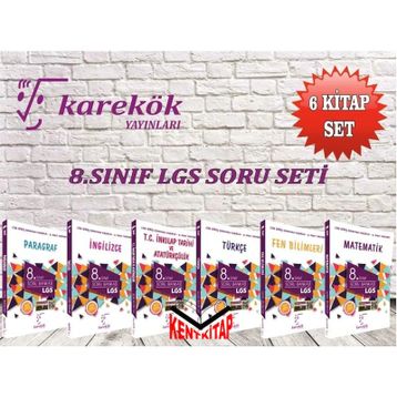 Karekök Yayınları LGS 8. Sınıf Soru Bankası Seti 6 Kitap