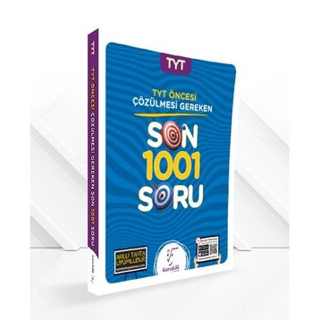 Karekök Yayınları TYT den Önce Çözülmesi Gereken Son 1001 Soru
