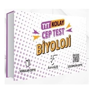 Karekök Yayınları TYT Kolay Biyoloji Cep Test