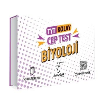 Karekök Yayınları TYT Kolay Biyoloji Cep Test