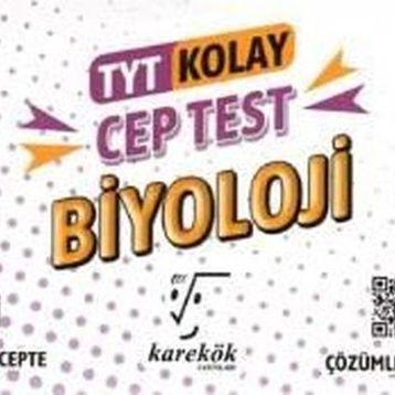 Karekök Yayınları TYT Kolay Biyoloji Cep Test