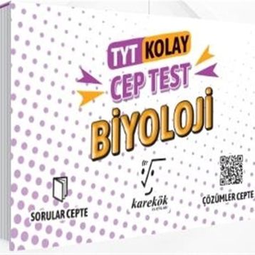 Karekök Yayınları TYT Kolay Biyoloji Cep Test