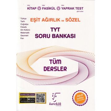Karekök Yayınları TYT Tüm Dersler Eşit Ağırlık ve Sözel Soru Bankası
